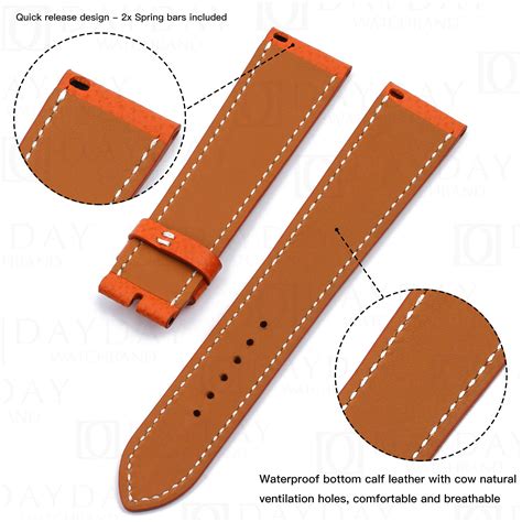 hermes orange watch strap|hermes watch strap replacement.